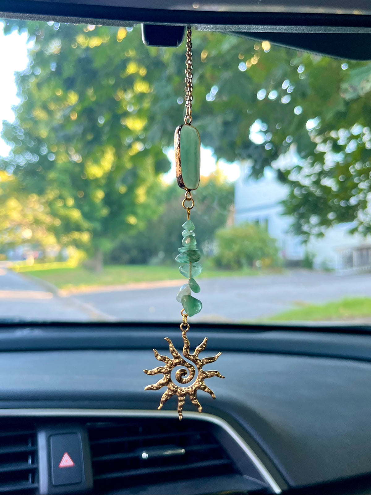Car Charm - Green Aventurine