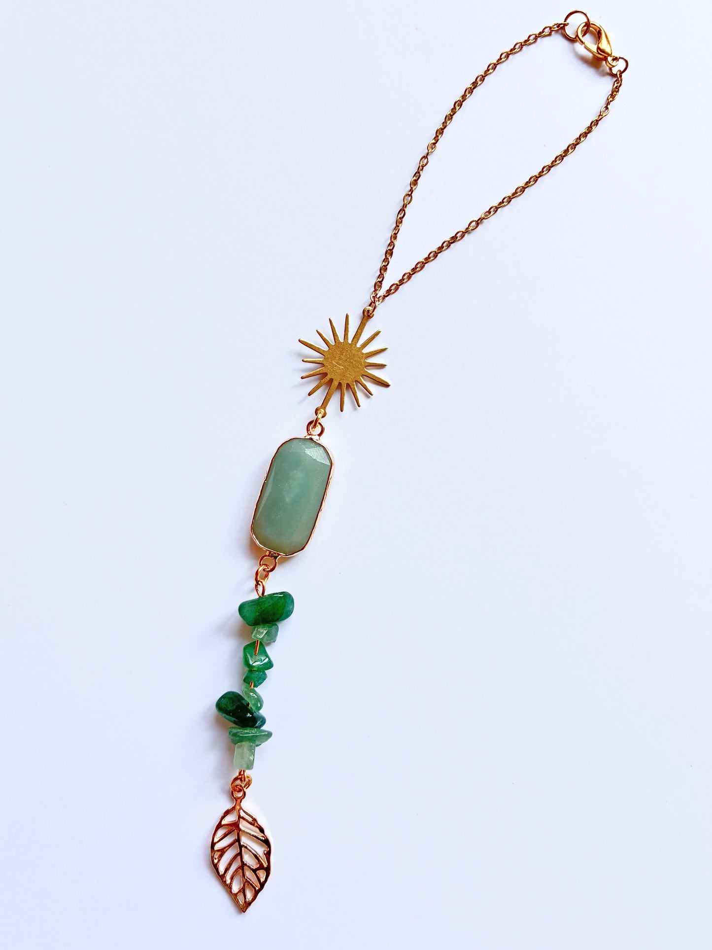 Car Charm - Green Aventurine