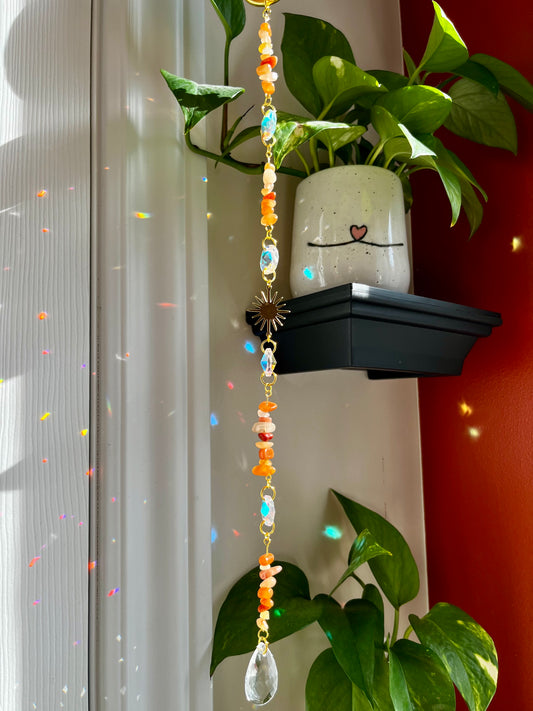 Suncatcher - red/orange aventurine
