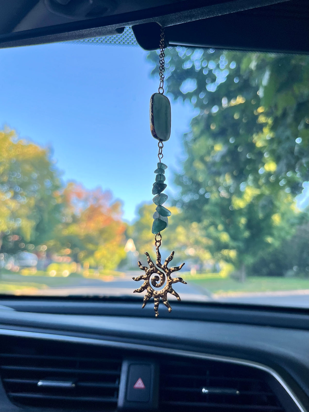 Car Charm - Green Aventurine