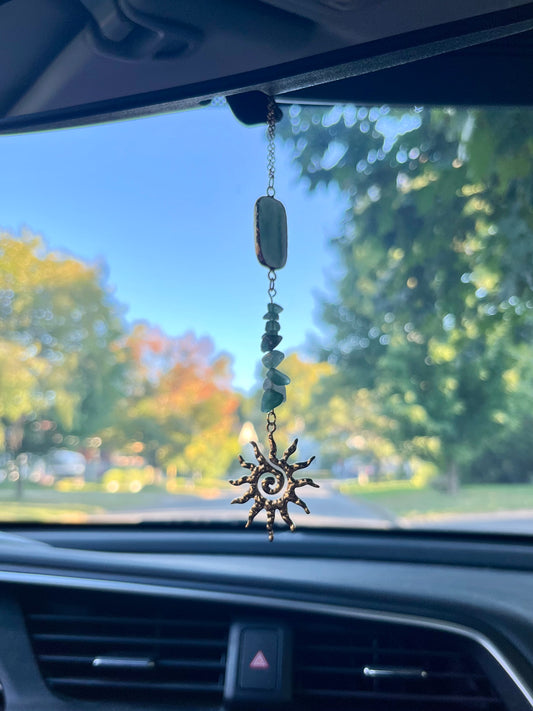 Car Charm - Green Aventurine