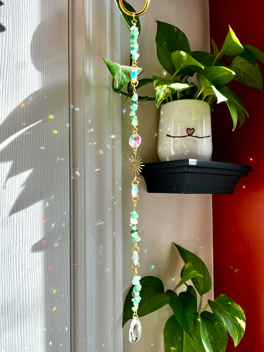 Suncatcher - green aventurine
