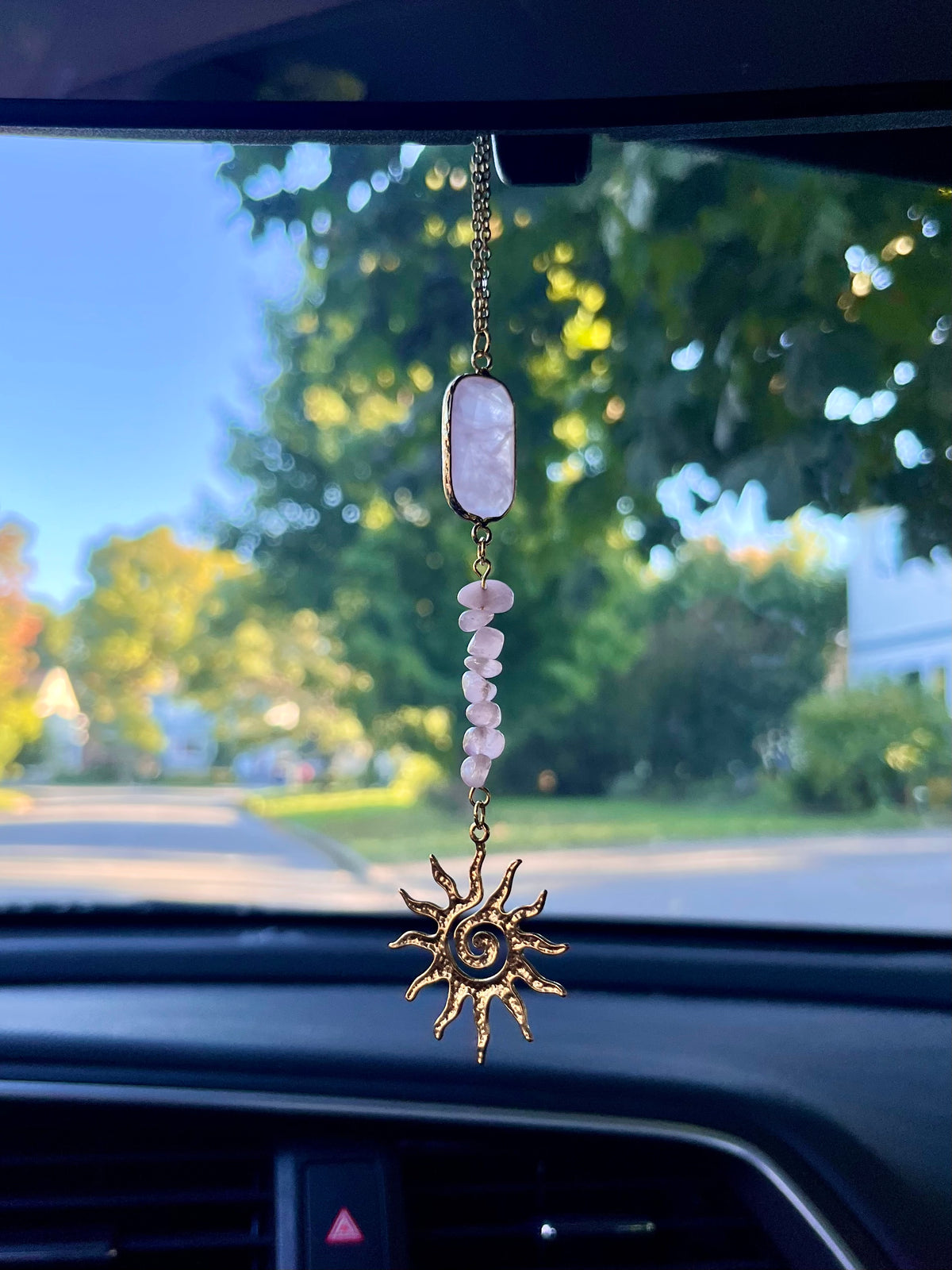 Car Charm - Rose Quartz